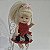 Bebe articulada 9 cm da M & C toys vestido de crochet artesamal - Imagem 1