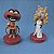 Bonecos Disney / Henson Bobble head Miss Piggy e Animal 9 cm do Muppet Showcom base promocional Cinemark 2011 - Imagem 1