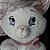 Pelucia Disney da aristogata Marie de chapéu cor de rosa 24 cm - Imagem 3