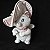Pelucia Disney da aristogata Marie de chapéu cor de rosa 24 cm - Imagem 1