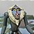 Miniatura Disney macaco Rafiki com botão nas costas do Rei Leão, 9 cm, Mattel 1994 - Imagem 2