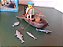 Boneco Playmobil usado Pirata Pescando+bote 30.10.10 Da Estrela - Imagem 2