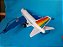 Brinquedo de plástico usado aviao boeing 747 Jumbo RC com cabo - Imagem 9