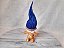 Boneco de vinil  estático Troll, duende mágico, cabelos azuis e gravata, usado 7cm+8cm de cabelo de altura - Russ R$50,00 - Imagem 2