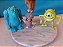 Bonecos do desenho Monstros S/A Disney Pixar: Sulley, Mike Wazowsky e Boo, coleção McDonald's - Imagem 1
