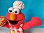 Boneco usado Elmo Pizzaiolo canta em inglês Mattel Fisher Price 2006 - Imagem 2