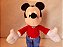 Pelúcia de Mickey Disney que fala ingles ao pressionar a mão, a barriga, nariz, pe - mede 43cm de altura - Imagem 2