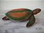Miniatura de vinil sólido estática de tartaruga cabeçuda verde com cor de tijolo (loggerhead turtle)  , marca TM de 1994 18cm de comprimento - Imagem 5