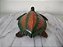 Miniatura de vinil sólido estática de tartaruga cabeçuda verde com cor de tijolo (loggerhead turtle)  , marca TM de 1994 18cm de comprimento - Imagem 4