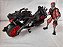 Figura de ação foot soldier (11  cm)  na sua moto dragão incompleto  col. Tartarugas ninja ,23cm de comprimento e 11 cm de altura - Imagem 9
