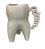 Caneca Dente Molar Branca Alça Odonto - Imagem 1