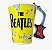 Caneca Musica Beatles Amarela com Alça Guitarra vermelha - Imagem 1