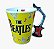 Caneca Musica Beatles Amarela com Alça Guitarra vermelha - Imagem 2