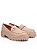 Loafer Nude com detalhe Frontal Dourado - Imagem 3