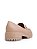Loafer Nude com detalhe Frontal Dourado - Imagem 8