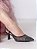 Scarpin Slingback Preto com Tela e Strass Brilhante - Imagem 2