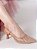 Scarpin Slingback Caramelo com Tela e Strass Brilhante - Imagem 2
