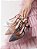 Scarpin Slingback Caramelo com Tela e Strass Brilhante - Imagem 4