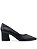Scarpin Lia Preto Salto Bloco Médio - Imagem 1