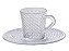 Xicara Com Pires Para Café e Chá 120 ML Cristal Luxxor - Imagem 1