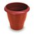 Vaso de Plantas Redondo Médio 30x28 Vermelho 25290 Arqplast - Imagem 1