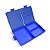 Lancheira Label Azul Com Travas 19x17x66cm 25735 Arqplast - Imagem 2