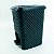 Lixeira 7 Litros Rattan Preta Com Pedal Montada 25738 Arqplast - Imagem 1