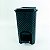 Lixeira 7 Litros Rattan Preta Com Pedal Montada 25738 Arqplast - Imagem 2