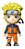 Boneco Ninja Shinobi Naruto Uzumaki Chibi Braço Articulado - Imagem 1