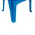 Cadeira Poltroninha Kids Azul Plástica 52x36cm Mor - Imagem 7