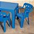 Cadeira Poltroninha Kids Azul Plástica 52x36cm Mor - Imagem 9