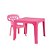 Cadeira Poltroninha Kids Rosa Plástica 52x36cm Mor - Imagem 7