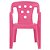 Cadeira Poltroninha Kids Rosa Plástica 52x36cm Mor - Imagem 1