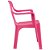 Cadeira Poltroninha Kids Rosa Plástica 52x36cm Mor - Imagem 2