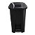 Lixeira 120 Litros Preta Com Rodas, Pedal e Tampa Click - Imagem 2