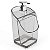 Dispenser / Porta Detergente e Esponja Transparente 18Cm - Imagem 1