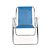 Cadeira de Alumínio Alta Dobrável Praia Lazer Sannet Azul - Imagem 3