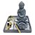 Conjunto Jardim Zen Buddha Em Concreto Cinza 4589  Lyor - Imagem 1