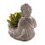 Buddha de Concreto com Suculenta Sortido 9cm x 8cm x 12cm - Imagem 2