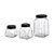 Kit 3 Potes de Vidro Organizador  250ml / 500ml / 1 Litro - Imagem 2