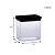 Kit 6 Potes Herméticos Retangular Lumini Black 580/1300ml - Imagem 4