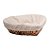 Cesta de Fibra Natural C/Forro Poliéster Coração 26x26,5x8cm - Imagem 3
