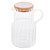 Jarra de Vidro 1 Litro Com Tampa de Bambu Classic 2901 Lyor - Imagem 1