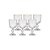 Taça Para Água e Vinho De Vidro Borda Dourada 370ML 6 Peças - Imagem 1