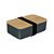 Marmiteiro De Fibra de Bambu Cinza 900ML Pote de Mantimentos - Imagem 1
