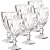 Conjunto 6 Taças Para Água Suco Diamond Fio Ouro 325ml - Imagem 1