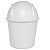 Lixeira Basculante Branca 22x32 5,5 litros prática moderna - Imagem 1