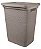 Cesto de Roupas Juta Cinza 45 Litros Com Tampa 43x35x52CM - Imagem 1