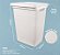 Cesto de Roupas Juta Branco 45 Litros Com Tampa 43x35x52CM - Imagem 4