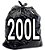 Saco Para Lixo 200 Litros Preto Reforçado 100 Unidades - Imagem 2